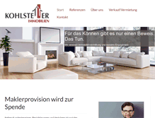 Tablet Screenshot of kohlstetter-immobilien.de